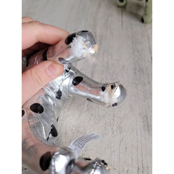Victoria's Secret metallic gold dog plush set decor collectible polka dot - Picture 10 of 10